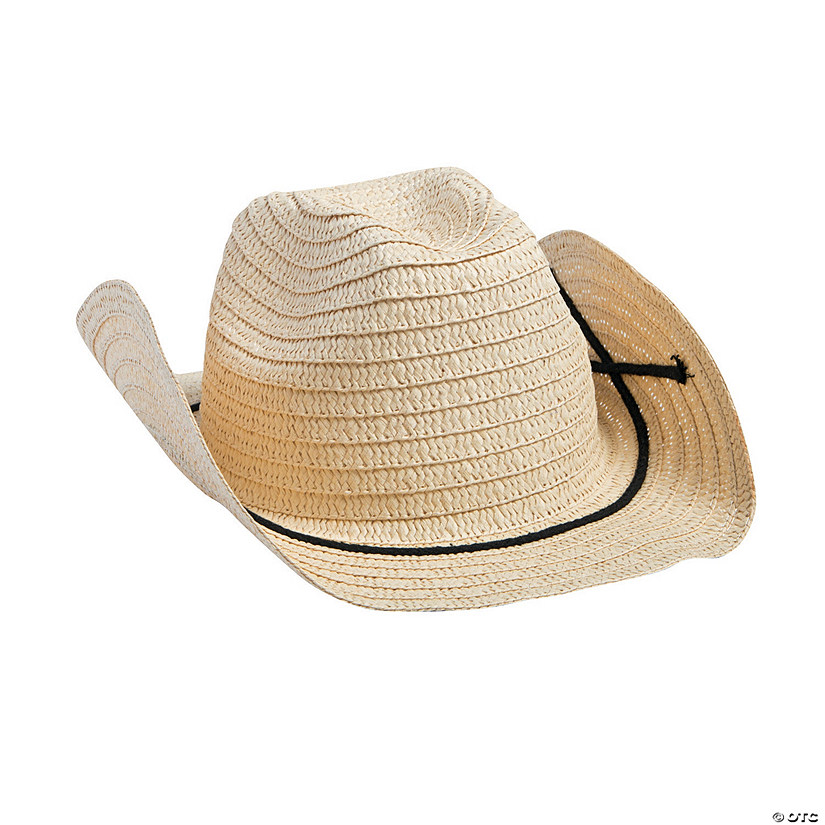 24" Circ. Adults Western Rodeo Style Hats with Band - 12 Pc. Image