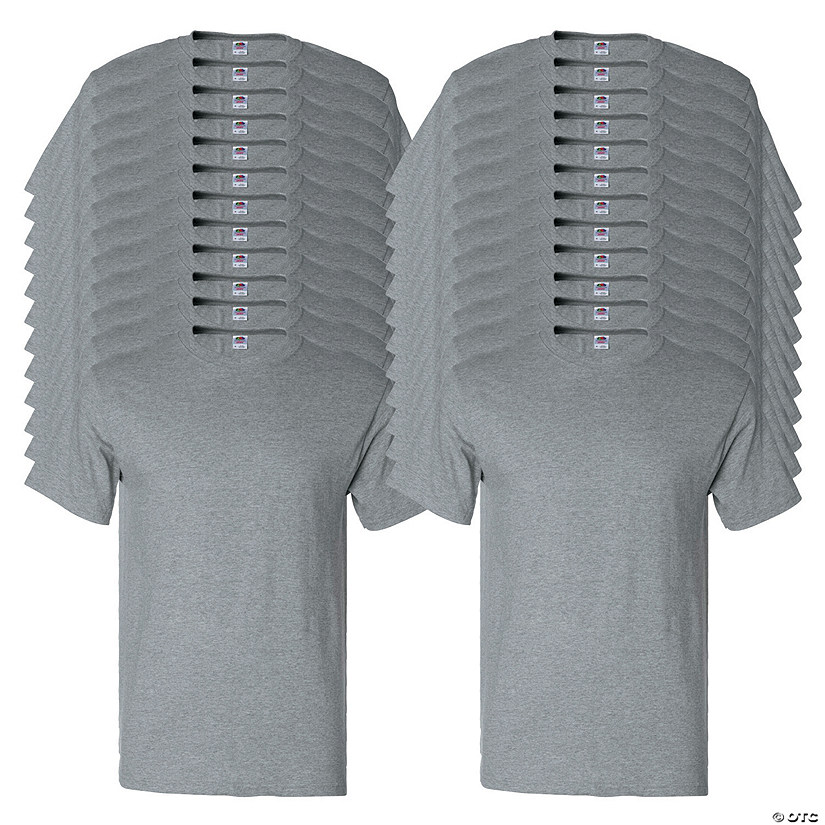 24 Gray Adult's T-Shirts Image