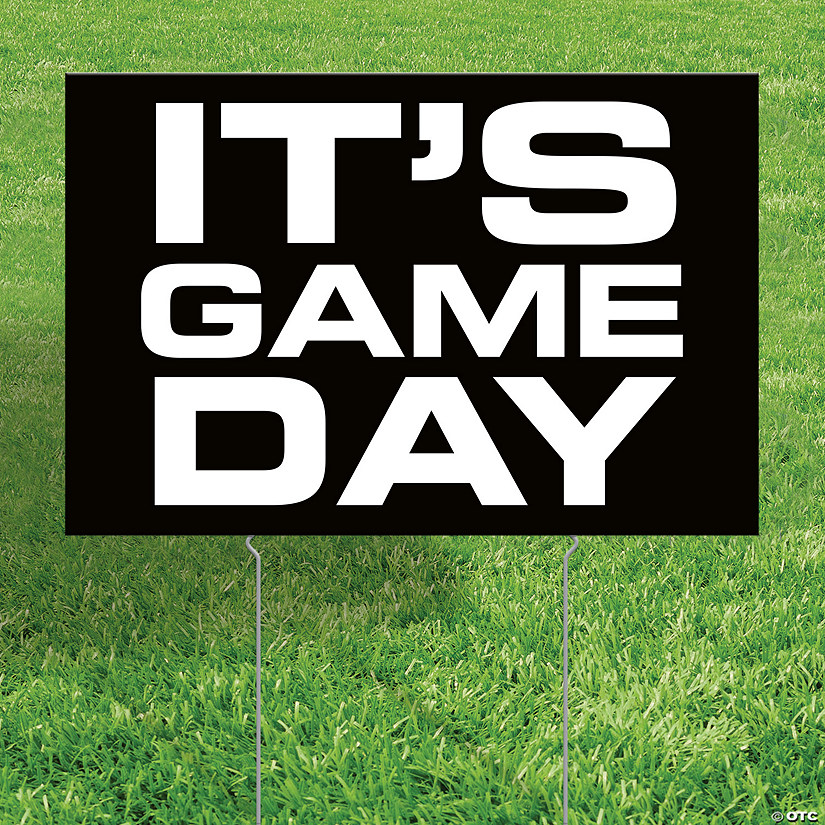 24" x 16" It&#8217;s Game Day Yard Sign Image