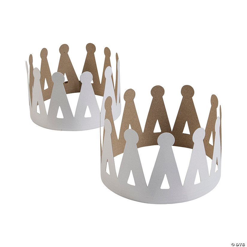 24" x 4" Bulk 50 Pc. DIY Crafts Paper Crowns Image