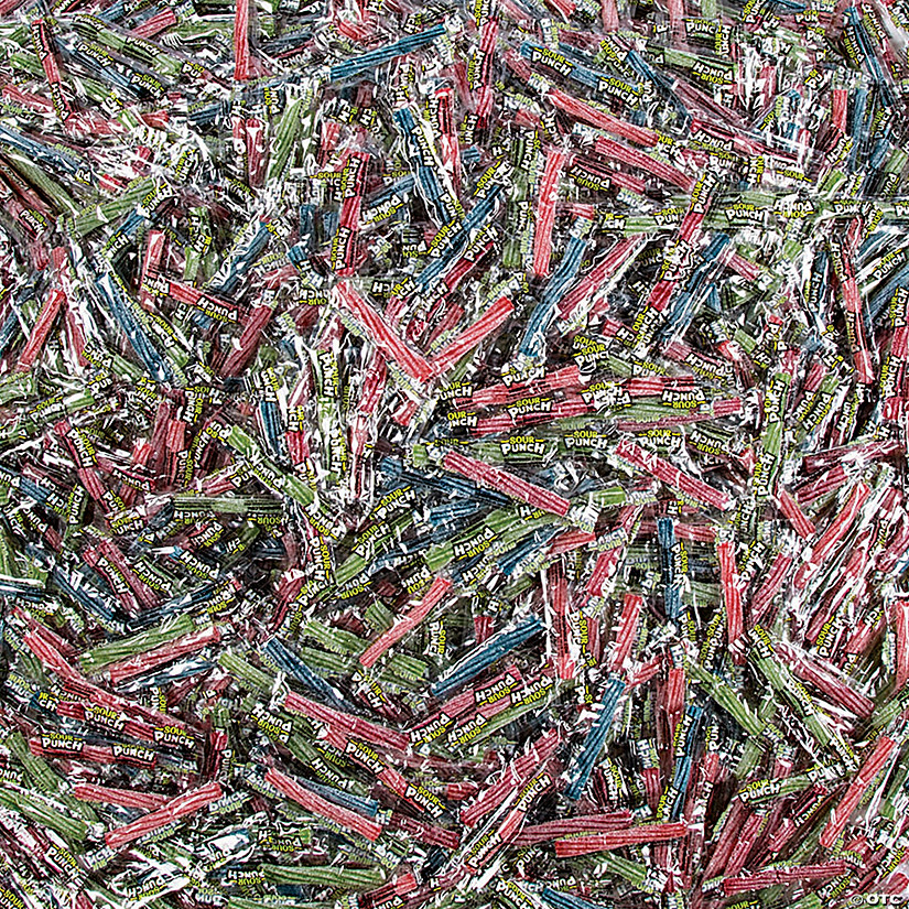 25 lbs. Bulk 1800 Pc. Sour Punch<sup>&#174;</sup> Wrapped Licorice Twists Candy Image