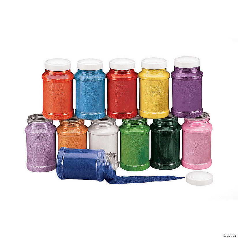 264 oz. Solid Color Bottled Craft Sand Assortment - 12 Pc. Image