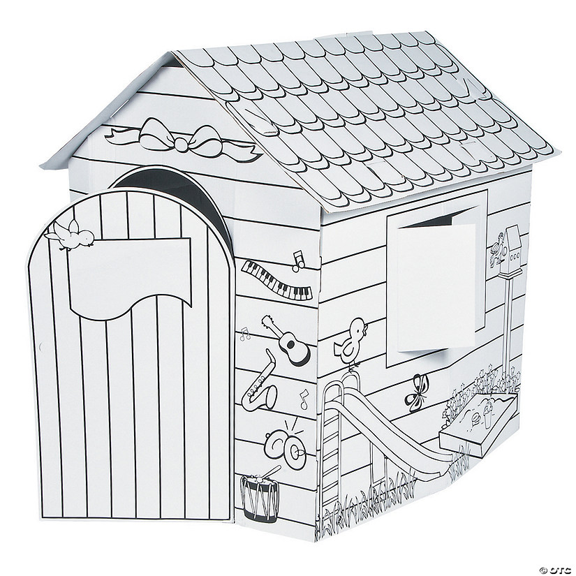 28" x 34 1/2" x 3 Ft. Color Your Own Build & Design Playhouse Image
