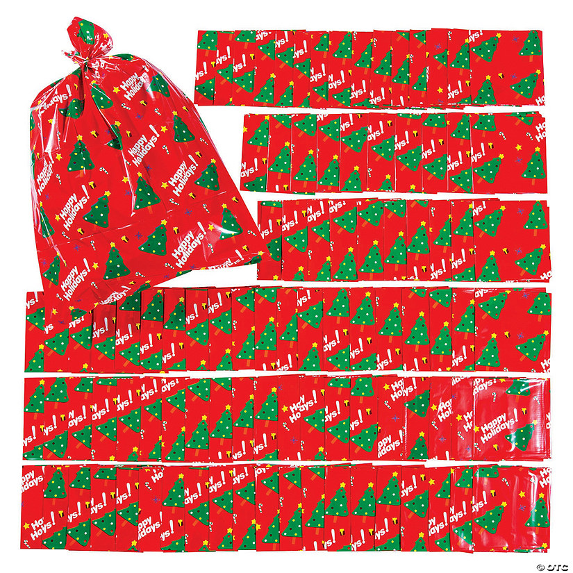 28" x 47" Bulk 144 Pc. Jumbo Holiday Paper Gift Bags Image