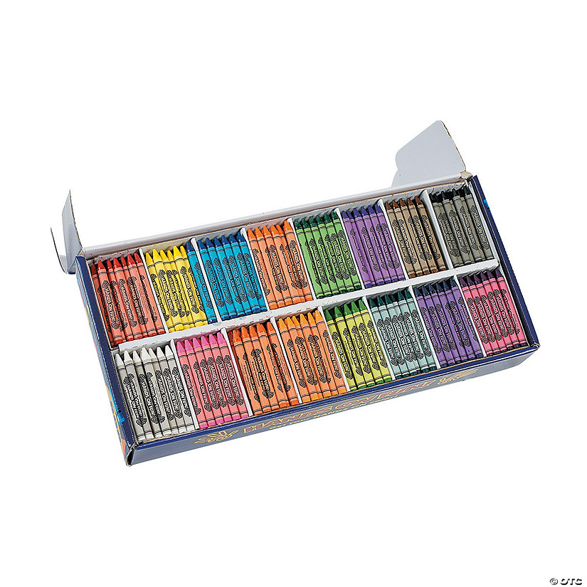 3 1/2" Bulk 800 Pc. Crayon Classpack with 16 Colors Per Pack Image