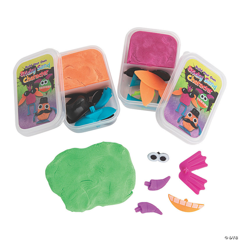 3 3/4" x 2 1/2" Build Your Own Sticky Sand Characters - 12 Pc. Image