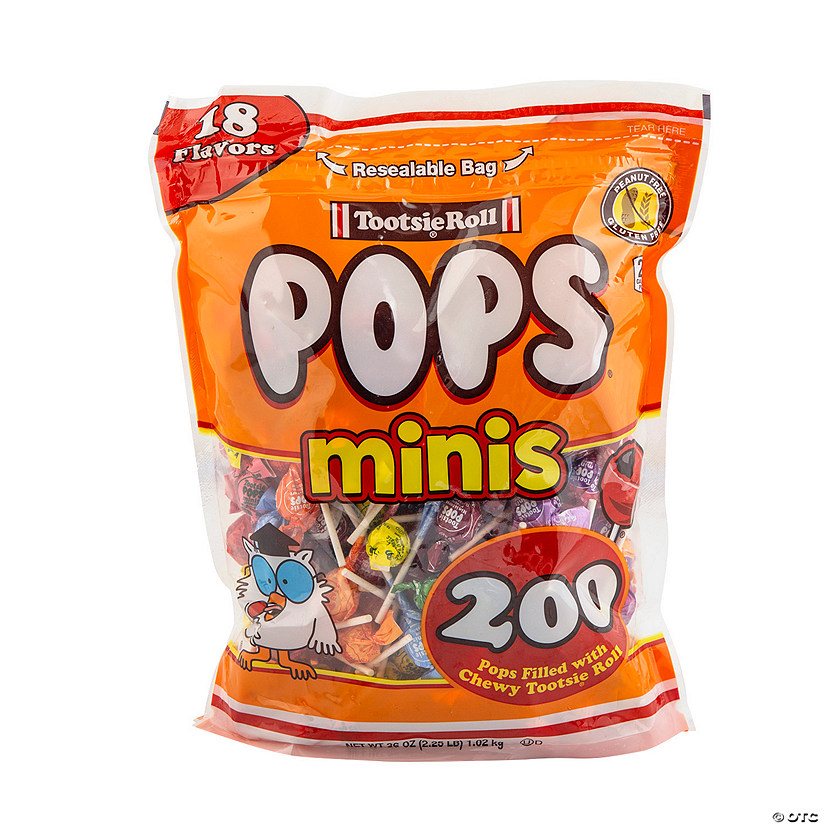 3/4" Tootsie Roll&#174; Pops&#174; Assorted Flavor Mini Candy Suckers - 200 Pc. Image
