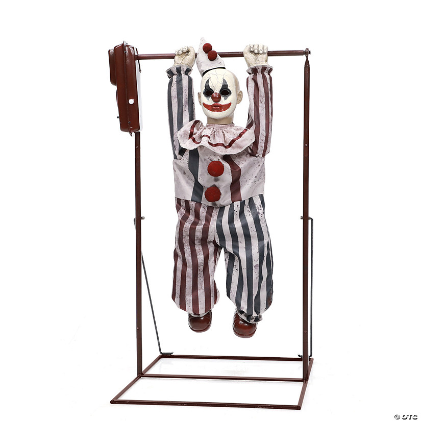 3 Ft. Animated Tumbling Clown Doll Halloween Decoration Image