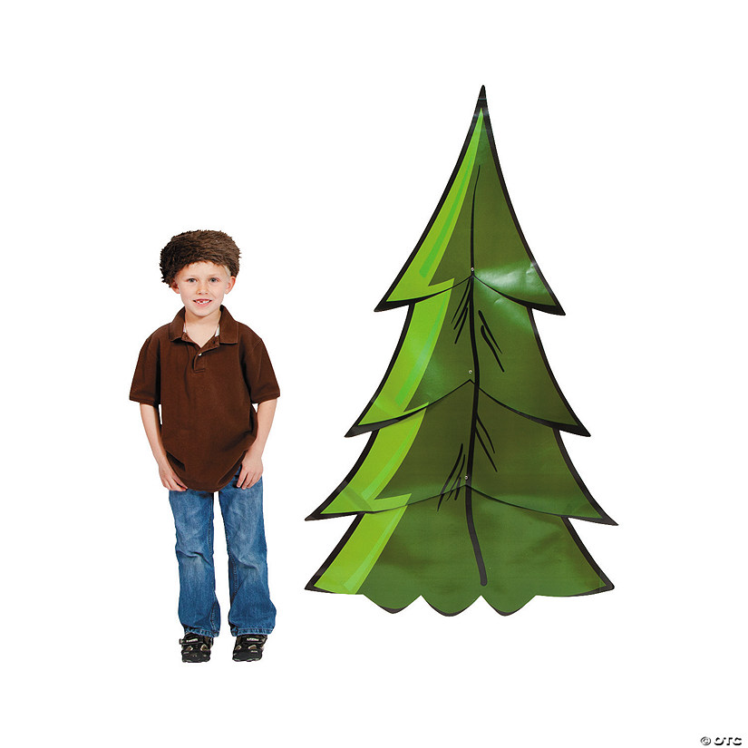 3 Ft. x 58" 3D Pine Tree Jointed Cutouts Stand-up Decorations - 2 Pc. Image
