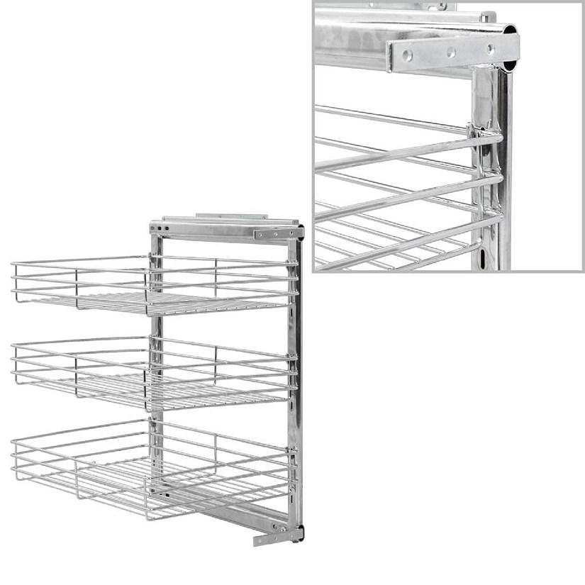 3-Tier Pull-out Kitchen Wire Basket Image
