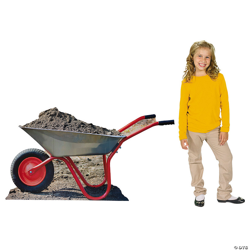 30" Dig Wheelbarrow Cardboard Cutout Stand-Up Image