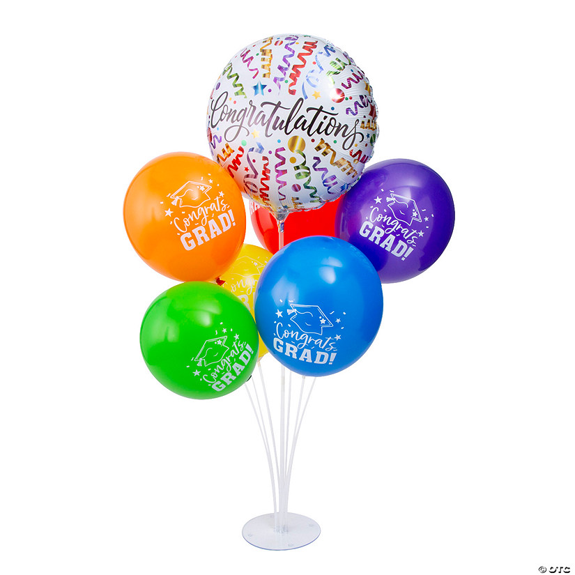 30 Pc. Congrats Graduation Balloon Centerpiece Kit for 3 Tables Image