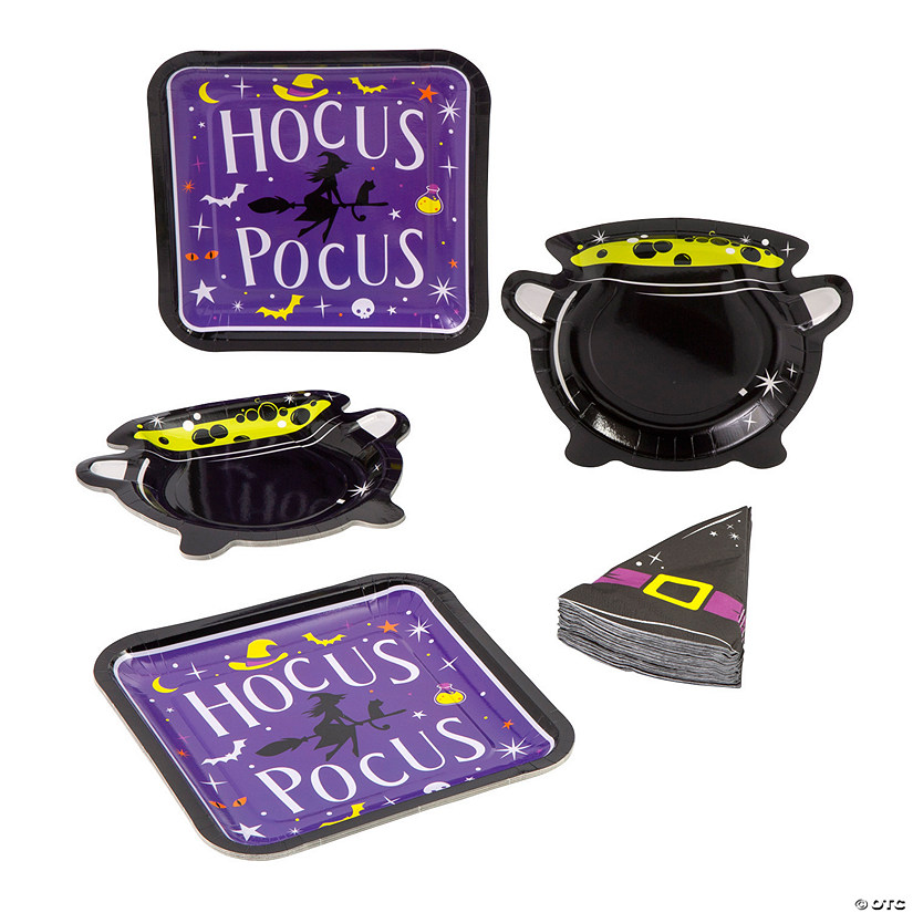 32 Pc. Witch Party Disposable Tableware Kit for 8 Guests Image