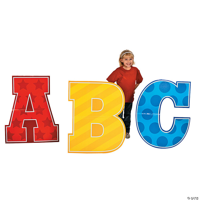 33" School Days ABC Cardboard Cutout Stand-Ups - 3 Pc. Image