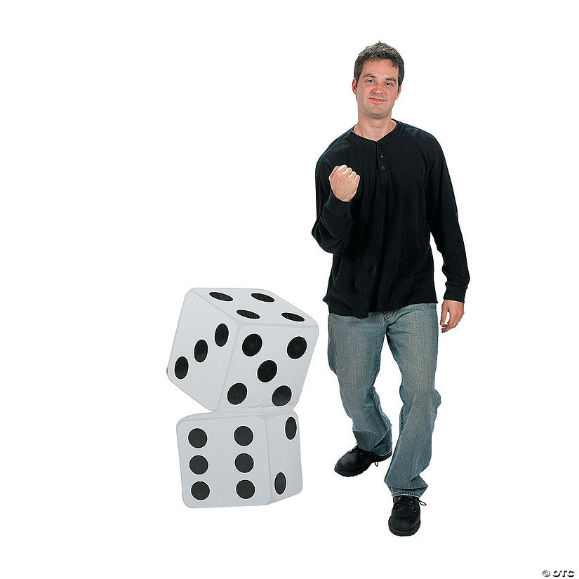 34 1/2" Dice Cardboard Cutout Stand-Up Image