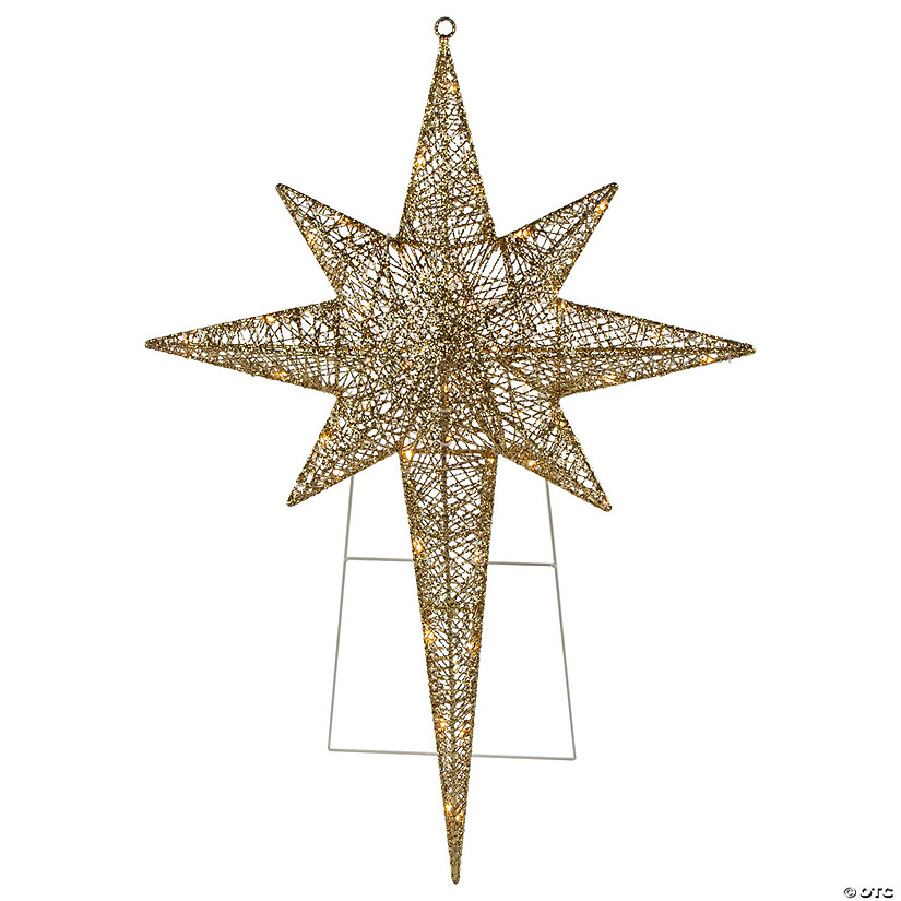 36" LED Lighted Gold Star of Bethlehem Outdoor Christmas Decoration Image