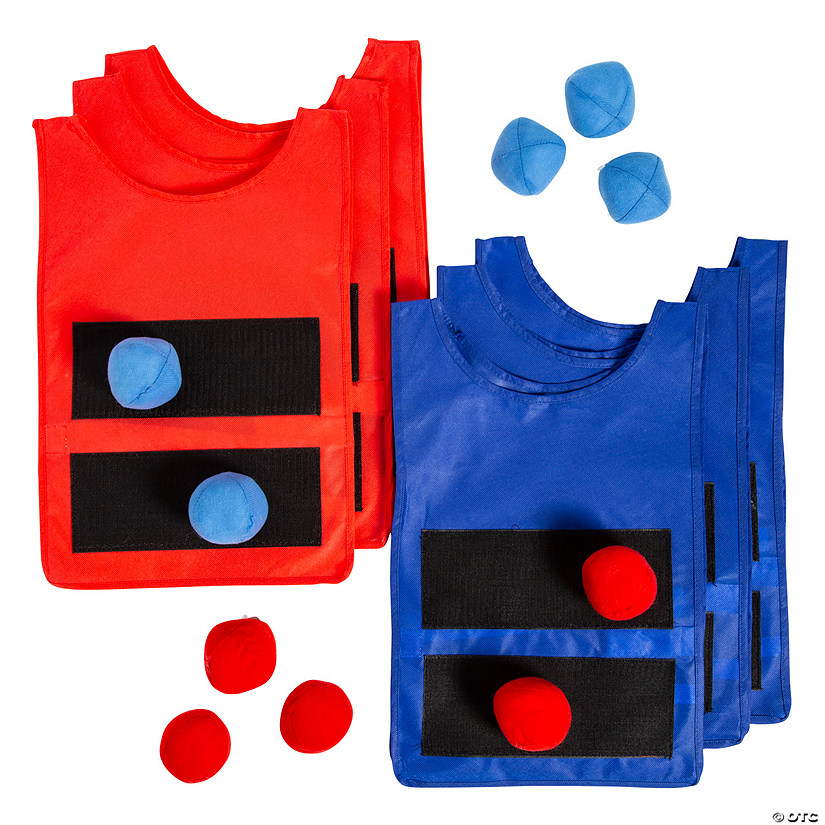 36 Pc. Sticky Vest & Ball Game for 6 Image