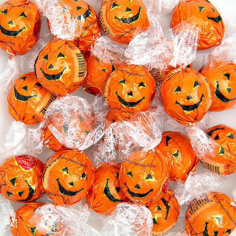 36 Pcs Halloween Candy Lindor Milk Chocolate Jack-o-Lantern Truffles (1 lb) Image