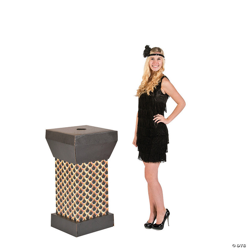 39" Roaring 20s Printed Pedestal Cardboard Cutout Stand-Up Image