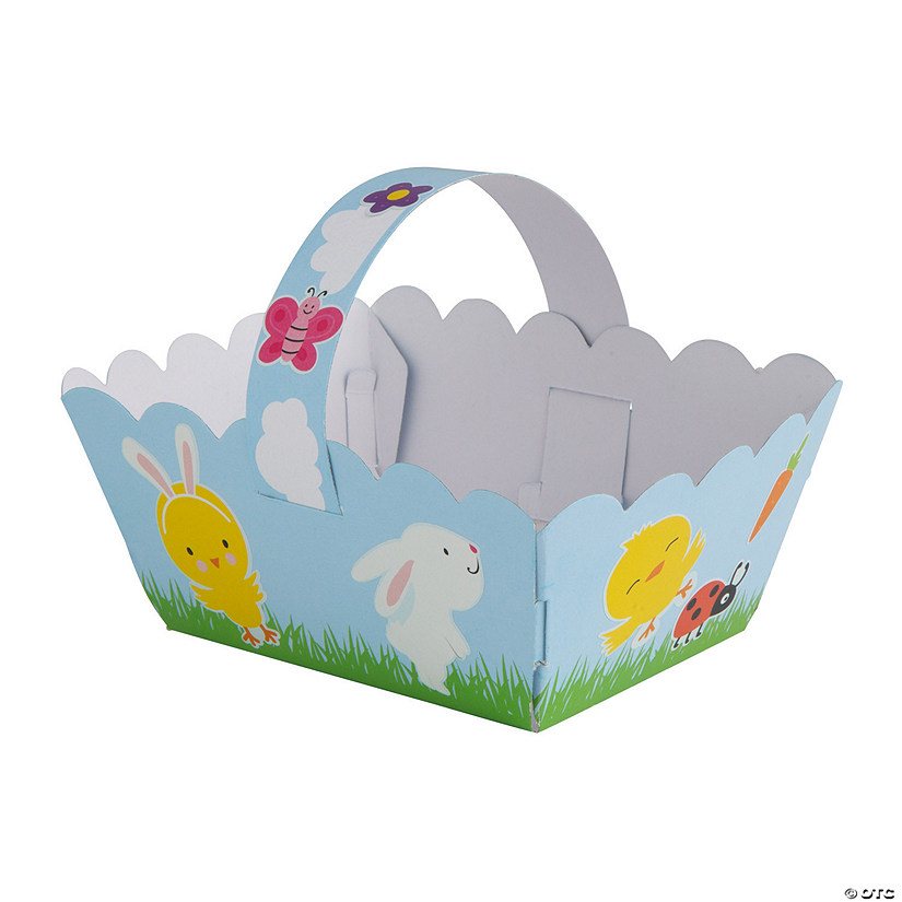 3D Easter Basket Sticker Scenes &#8211; 12 Pc. Image
