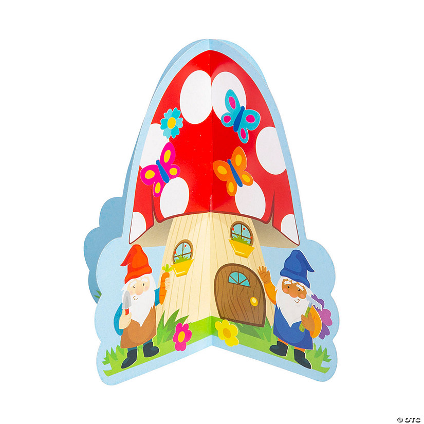 3D Gnome Garden Stand-Up Sticker Scenes - 12 Pc. Image