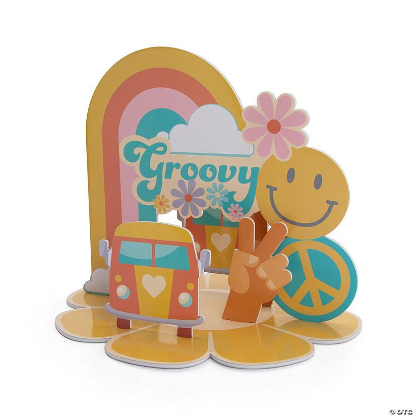 3D Groovy Party Centerpiece Image