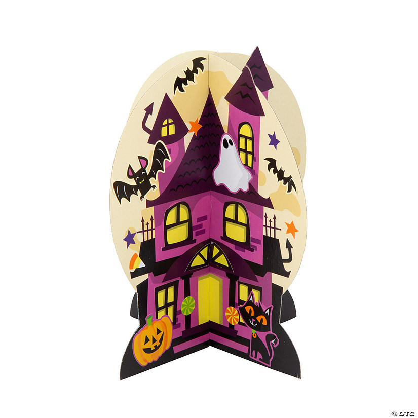 3D Haunted House Stand-Up Sticker Scenes - 12 Pc. Image
