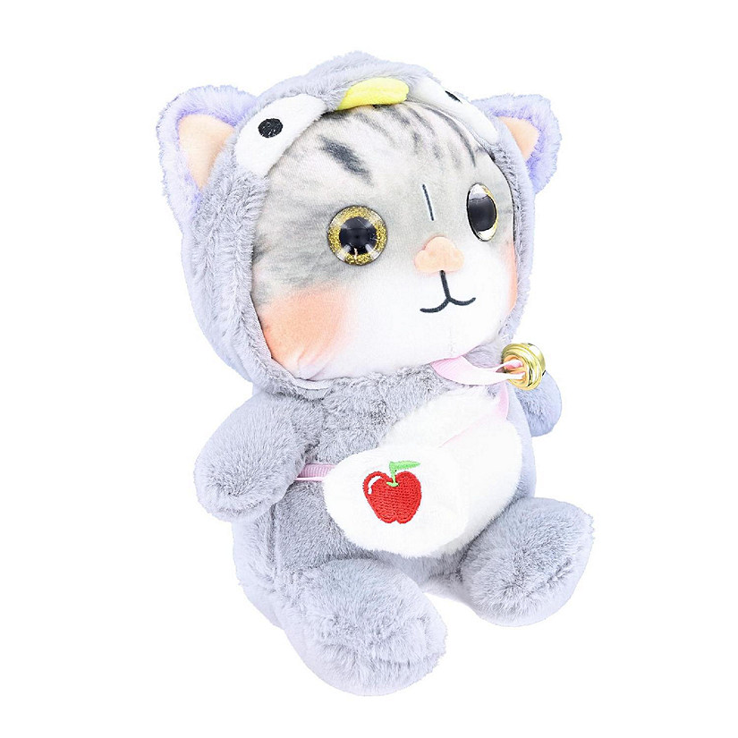 3D Lovely Cat 10 Inch Plush Collectible  Brown Image