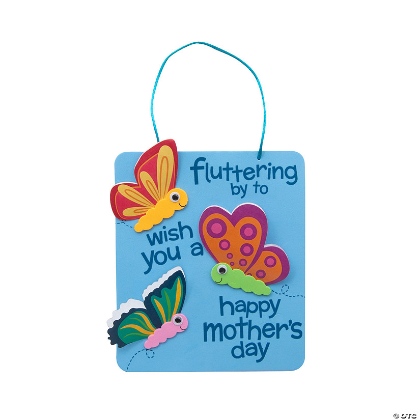 3D Mother&#8217;s Day Butterfly Sign Craft Kit - Makes 12 Image