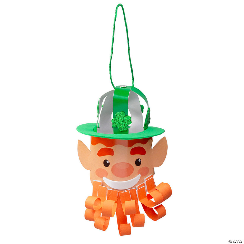3D Paper Strip Leprechaun Ornament Craft Kit - Makes 12 Image