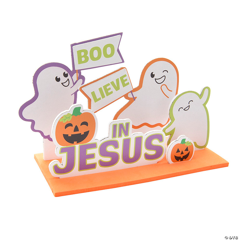 3D Religious Boo-lieve in Jesus Foam Craft Kit - Makes 12 Image