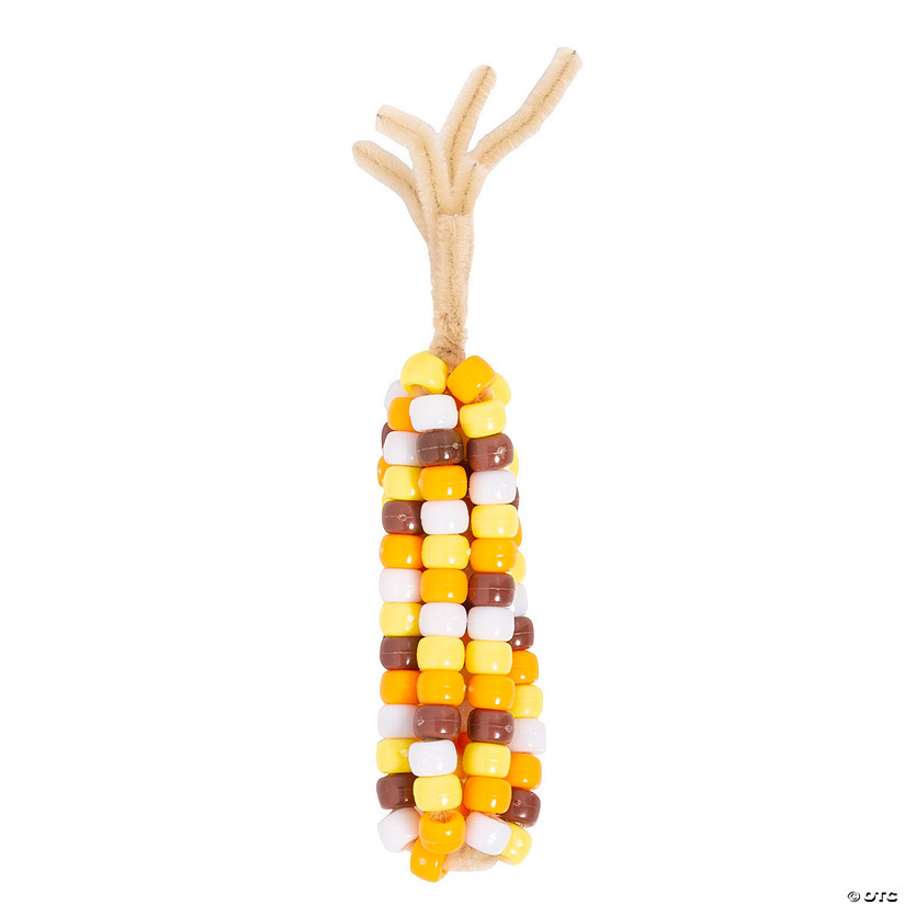 3D Tri-Color Beaded Corn Cob Craft Kit - Makes 12 Image