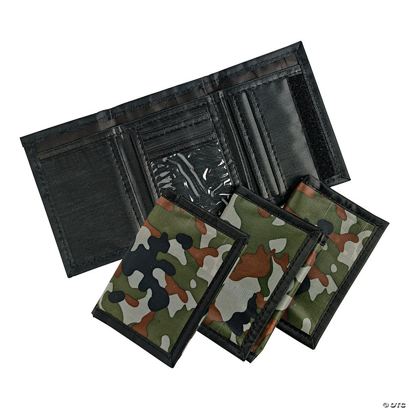 4 3/4" x 3 1/2" Polyester Camouflage Wallets - 12 Pc. Image