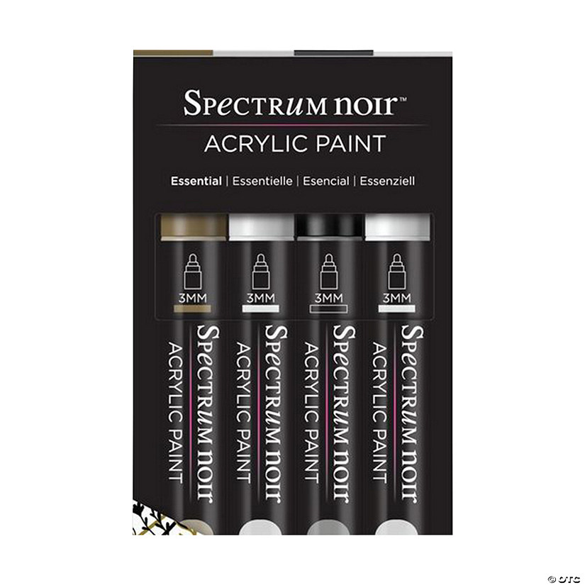 4-Color Spectrum Noir&#8482; Essential Acrylic Paint Marker Set Image