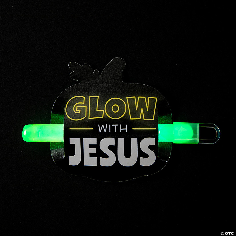 4" x 3 3/4" Bulk 50 Pc. Religious Glow with Jesus Glow Sticks Image
