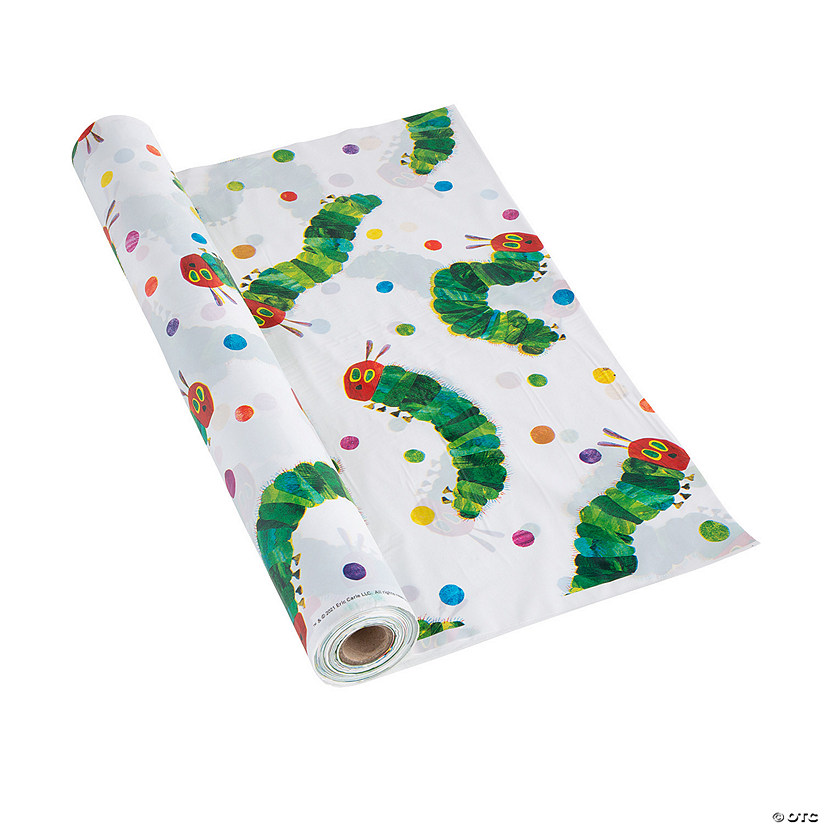 40" x 100 ft. World of Eric Carle The Very Hungry Caterpillar&#8482; Plastic Tablecloth Roll Image