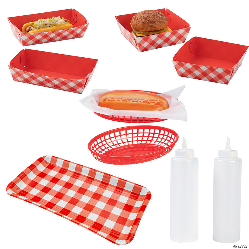 41 Pc. Backyard BBQ Serving Kit for 12 Guests Image