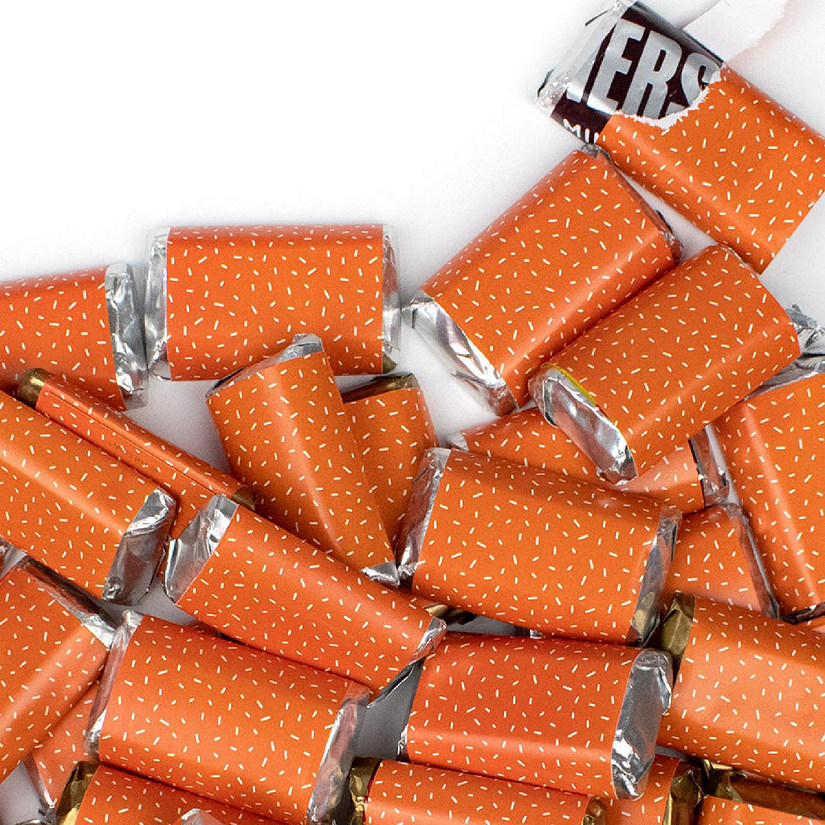 41 Pcs Orange Candy Party Favors Hershey's Miniatures Chocolate Image