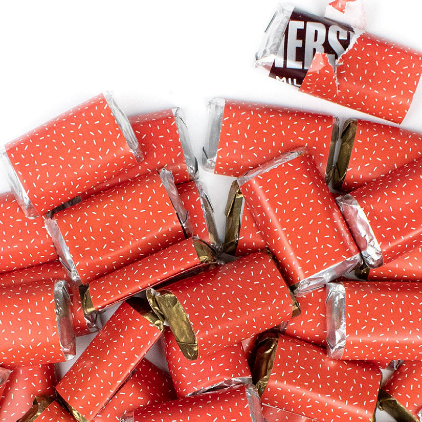 41 Pcs Red Candy Party Favors Hershey's Miniatures Chocolate Image