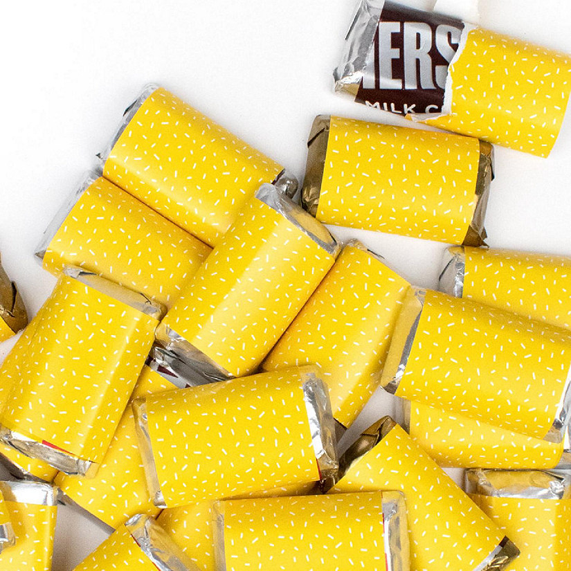 41 Pcs Yellow Candy Party Favors Hershey's Miniatures Chocolate Image