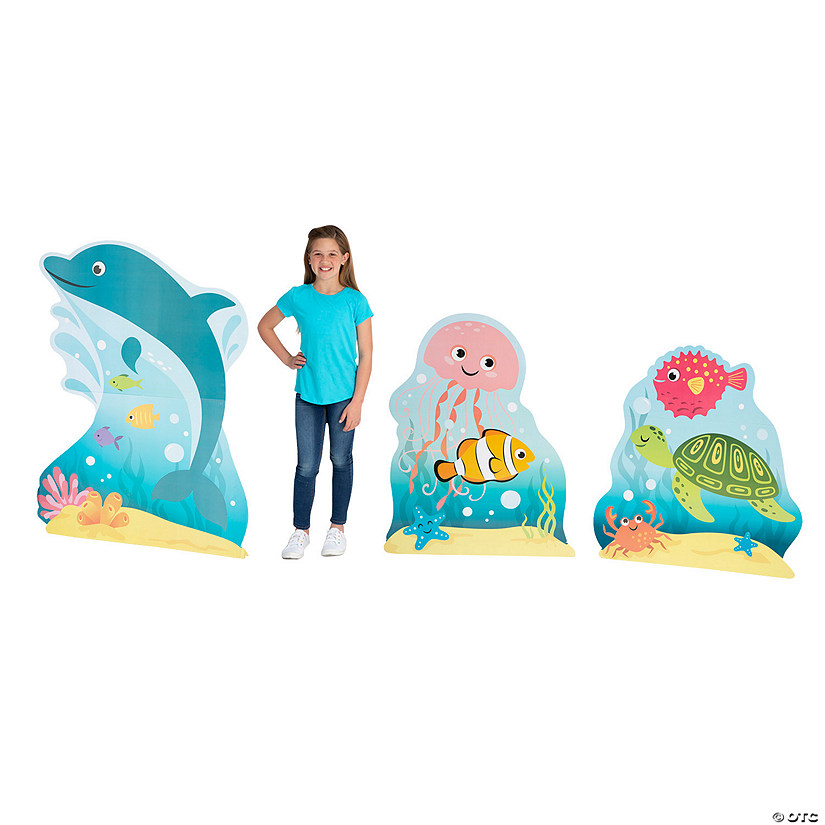42" - 54" Under the Sea Cardboard Cutout Stand-Ups - 3 Pc. Image