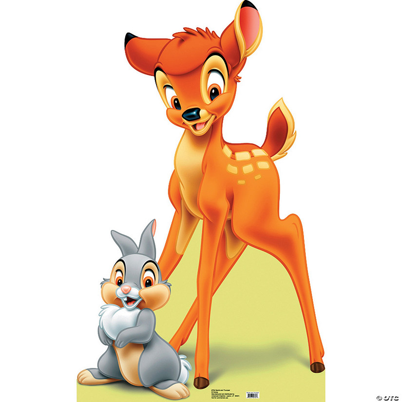42" Disney's Bambi And Thumper Life-Size Cardboard Cutout Stand-Up Image