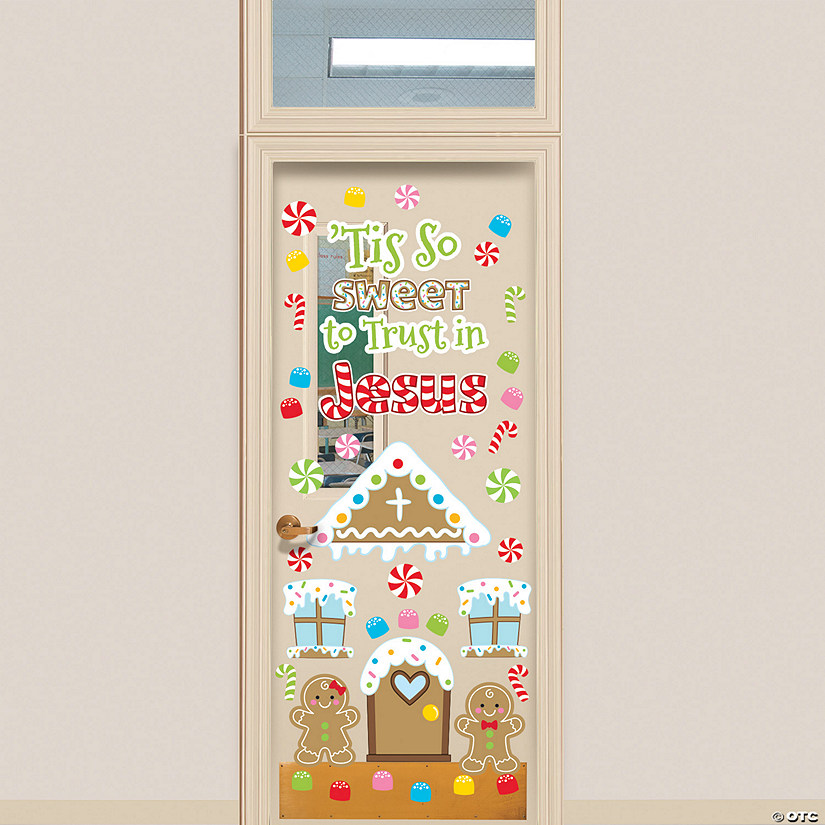 42 Pc. Faith Gingerbread Door Decorating Kit Image