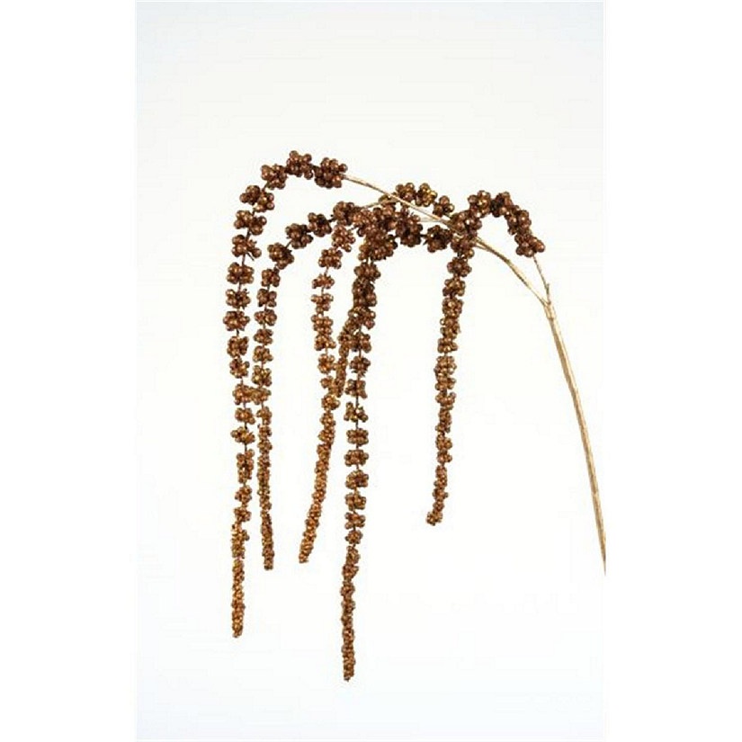 43 in. Hanging Glitter Amaranthus, Bronze & Copper - Pack of 12 Image