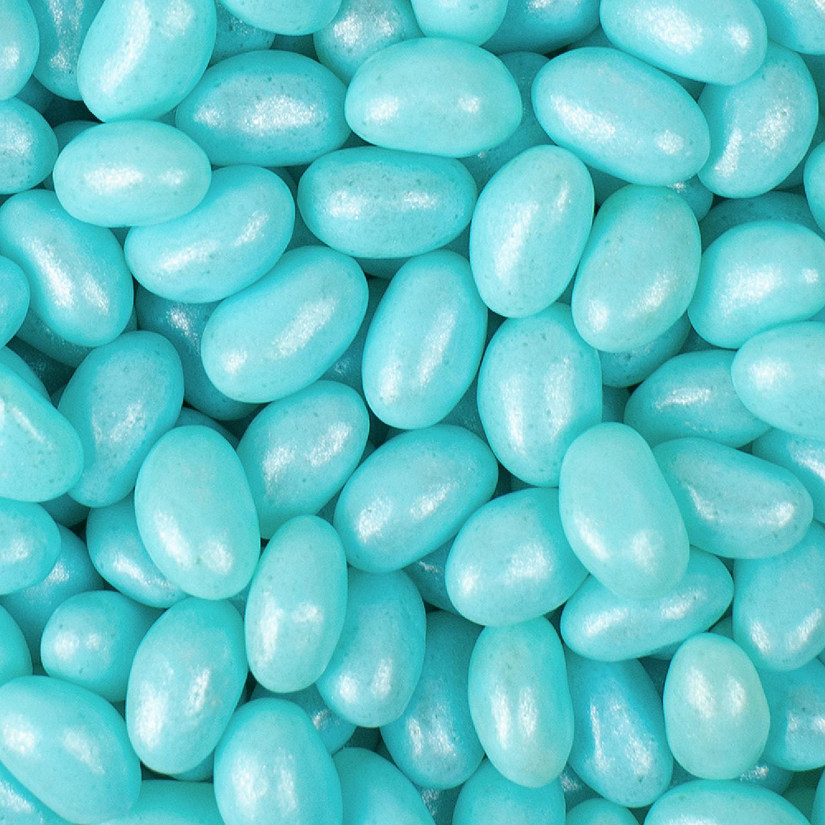 450 Pcs Light Blue Candy Jelly Beans - Blueberry  (1 lb) Image