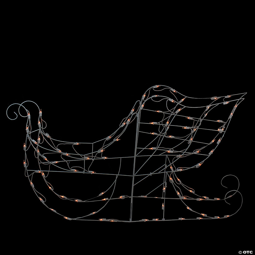 48" Lighted Sleigh Outdoor Christmas Decoration Image