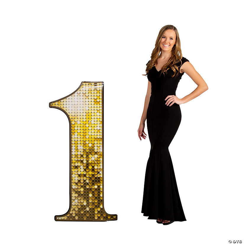 49 1/2" Number 1 Cardboard Cutout Stand-Up Image