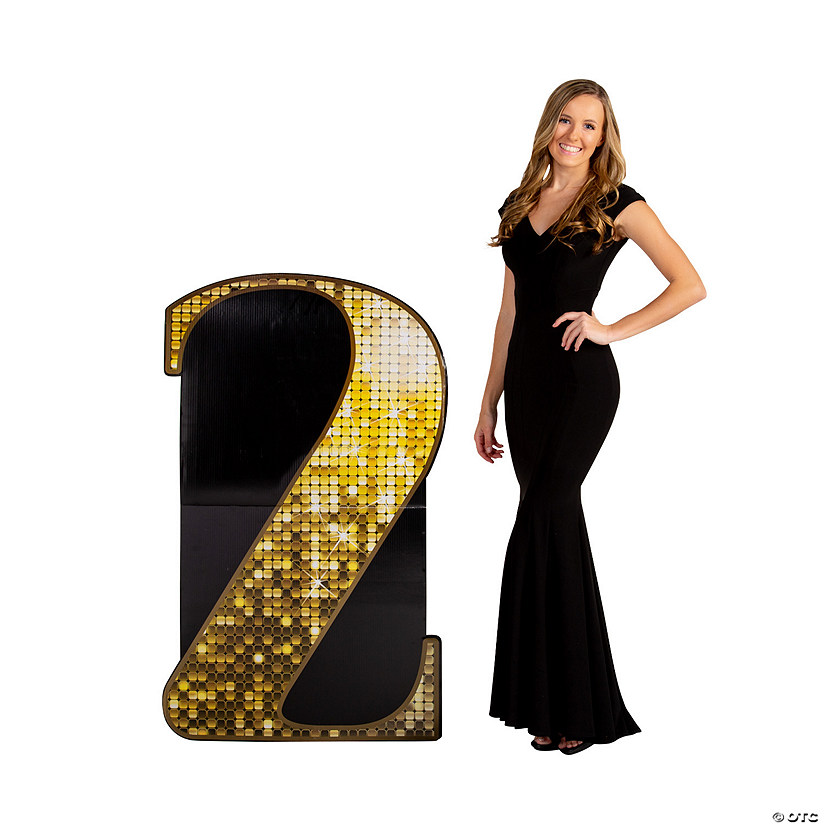 49 1/2" Number 2 Cardboard Cutout Stand-Up Image