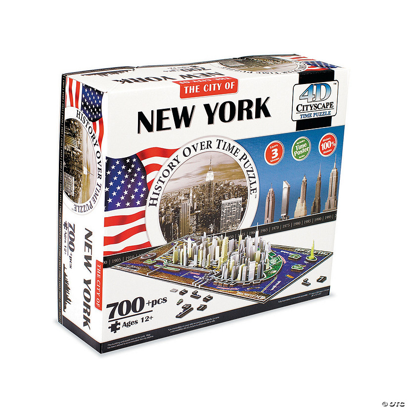 4D Cityscape Time Puzzle: New York City Image