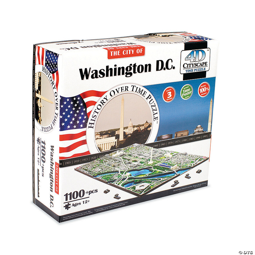 4D Cityscape Time Puzzle: Washington D.C. Image